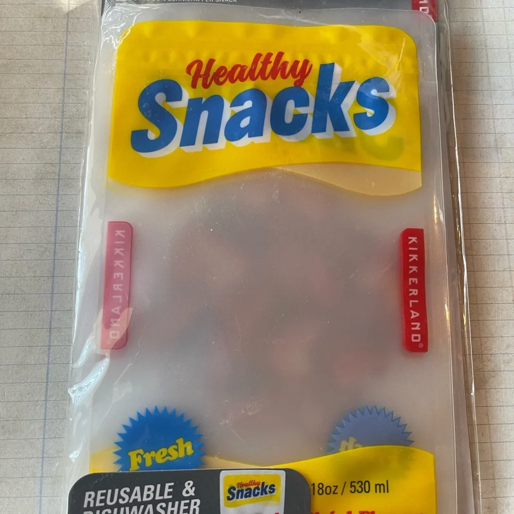Kikkerland Reusable Snack Zipper Bags